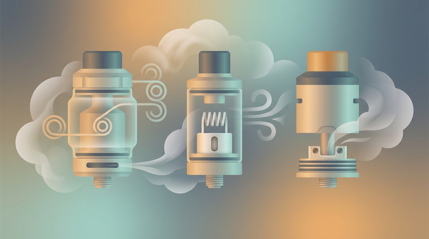 Как выбрать бак (атомайзер) для вейпа: RTA, бак на готовых, RDTA