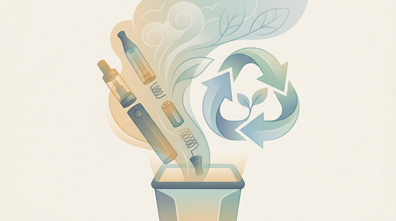 Утилизация одноразовых вейпов: экология, батарейки и куда сдавать