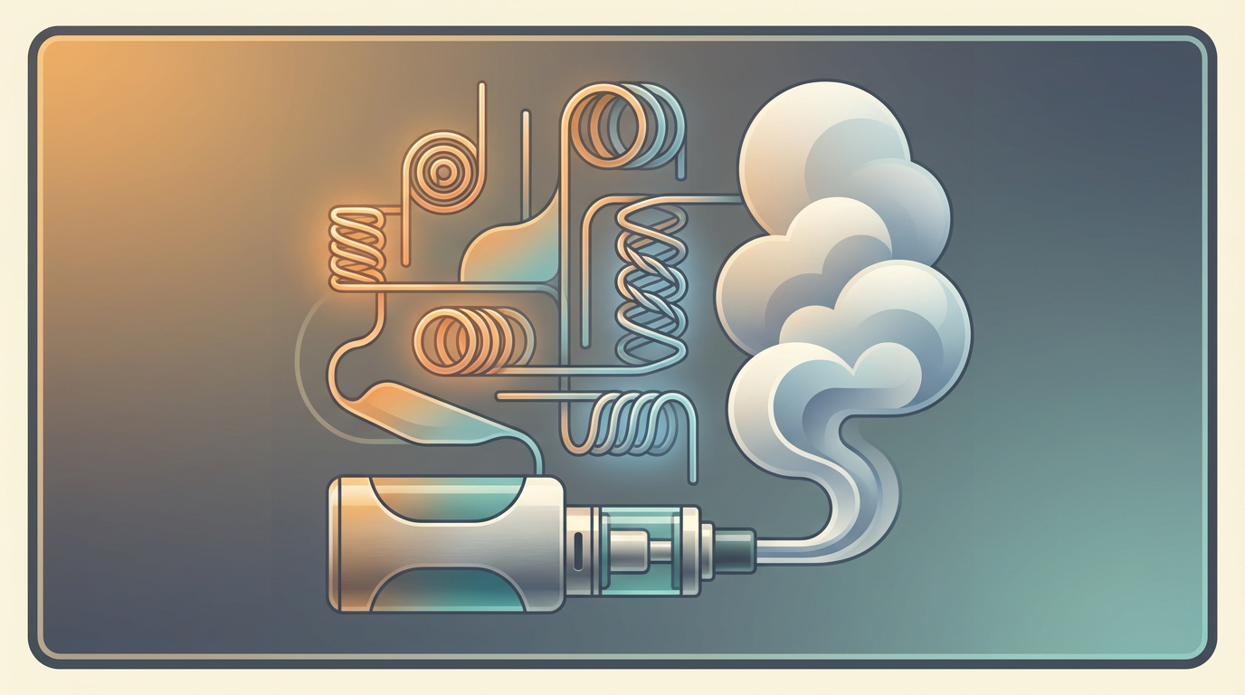 Виды койлов для вейпа: от простой спирали до Alien Clapton